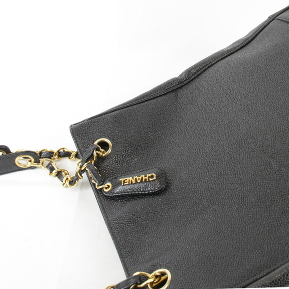 CHANEL Black Leather Shoulder Bag - Picture 9 of 9